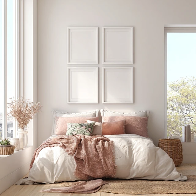Kids Bedroom Frame Mockup with Life and Light