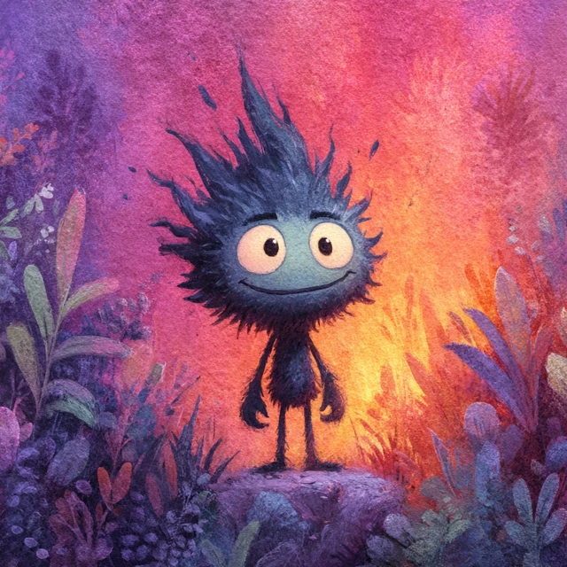 Friendly Fire Spirit Childrens Book Illustration