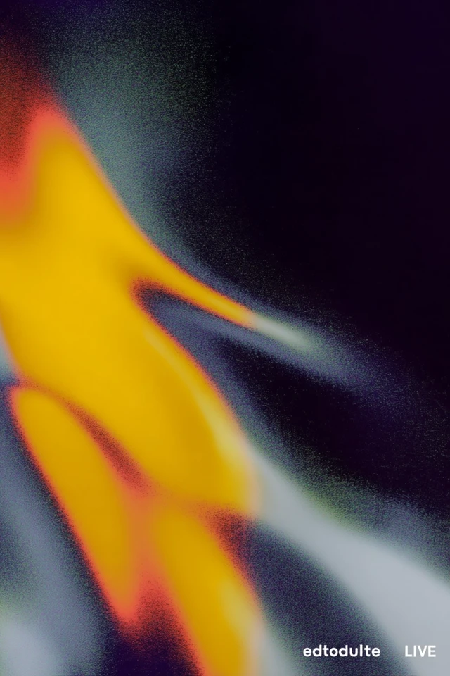 Abstract Black and Yellow Poster Design