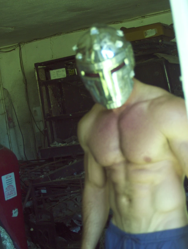 SciFi Cyborg Athlete in Liminal Space 2000s Digicam