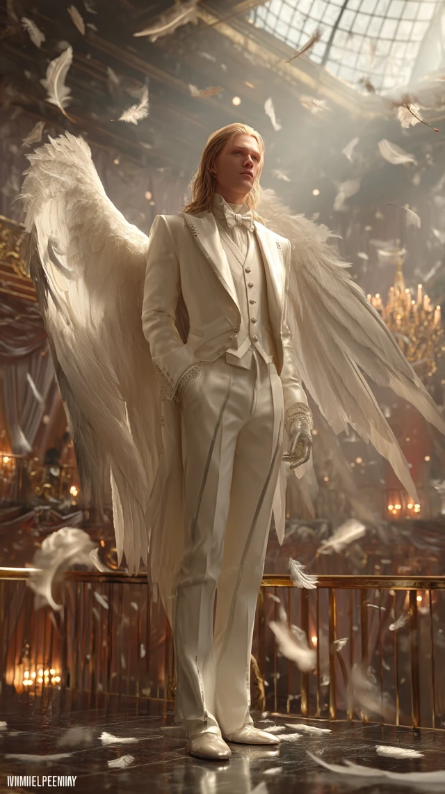 Age of Apocalypse Angel in White Suit - 8K Ultra Detail