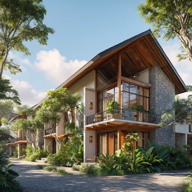 Bali Apartments with Tropical Forest Views