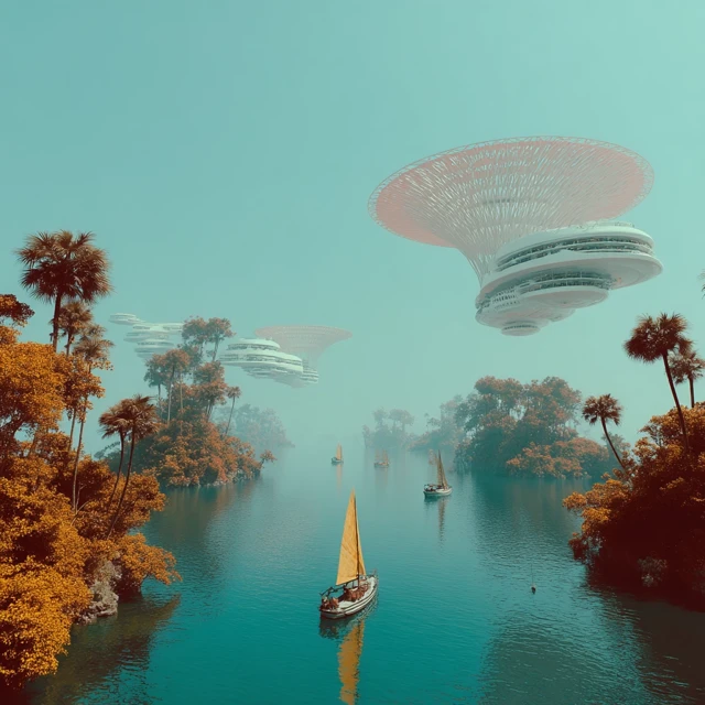 Futuristic Eco City in Paradise