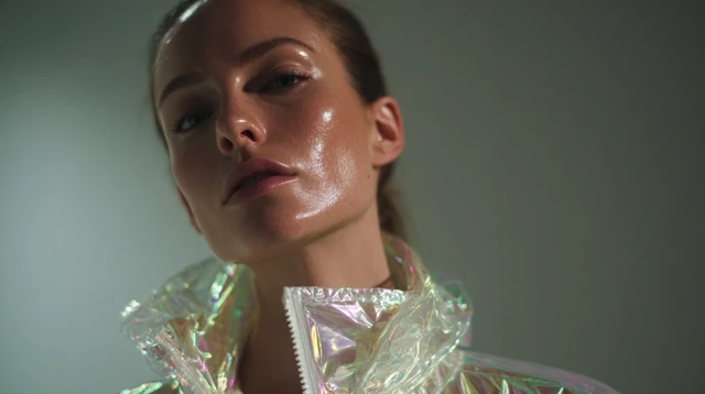 Futuristic Fashion Model in Studio Editorial Photography