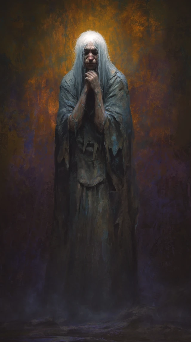 God of Misery Elven Fantasy Art