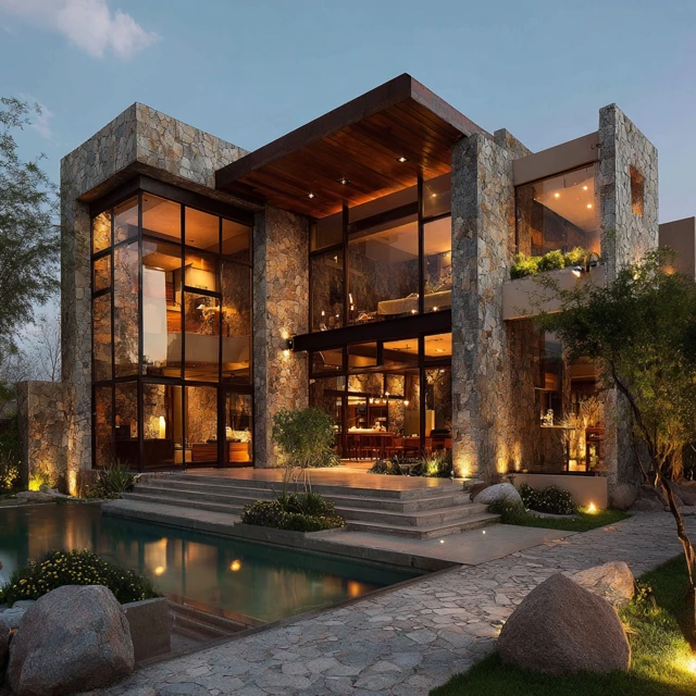 Luxury House Exterior and Interior Design