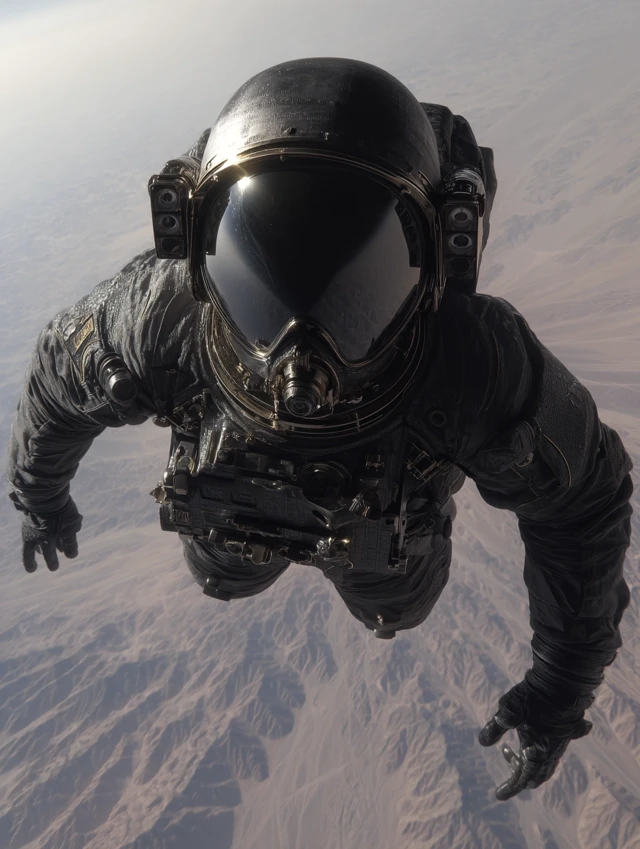 Astronaut in Space: Surreal and Unsettling