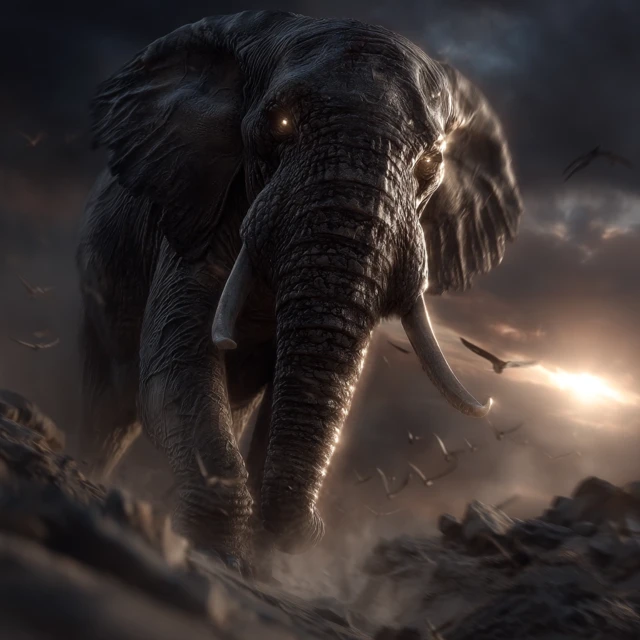 People of the Elephant Illustration