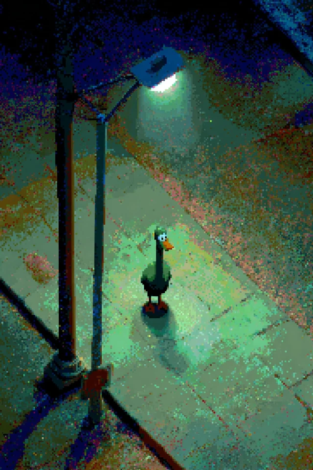 Pixel Duck Melancholy 90s Low Poly Game