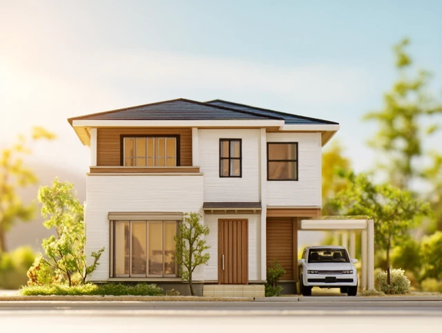 Stylish Model House in Japan Modern Exterior