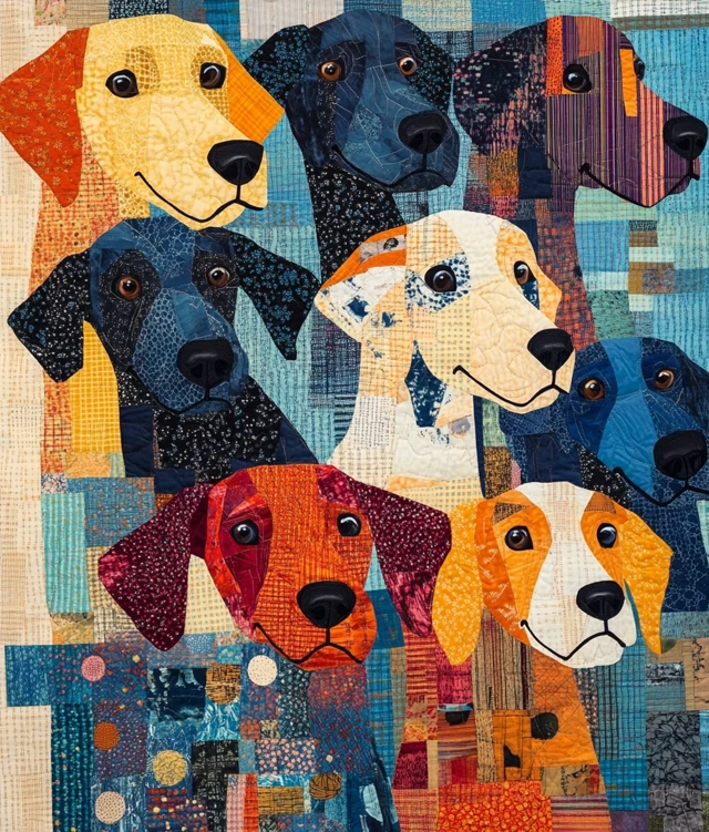 Dalmatian Patchwork Quilt
