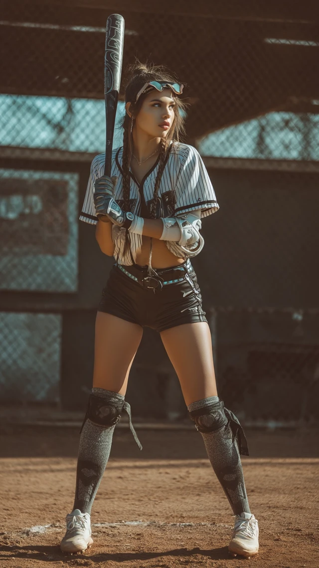 Cyberpunk Baseball Star