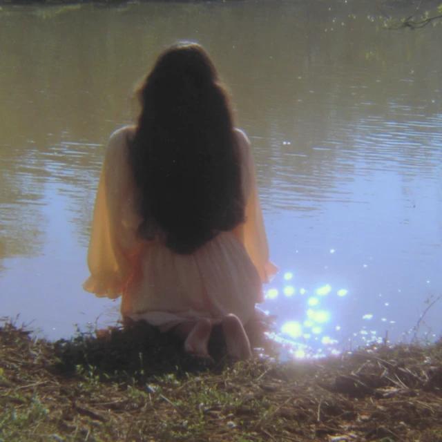 Woman by Pond Analog Photography
