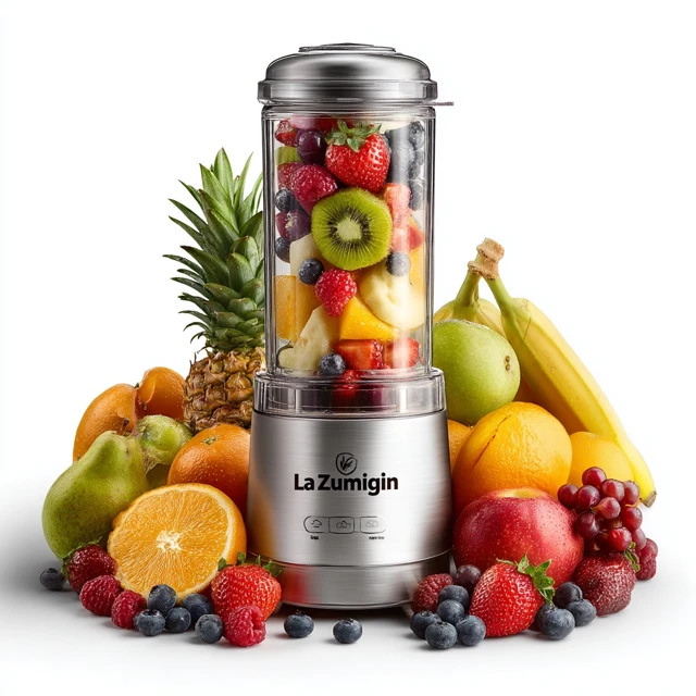 La Zumgin Blender with Fresh Fruits Smoothie