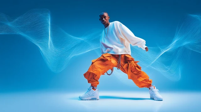 Nike Air Max Fashion Ad Dynamic Model Neon Design