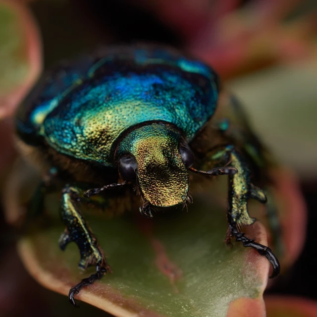 Jeweled Scarab Beetle Nature Photography