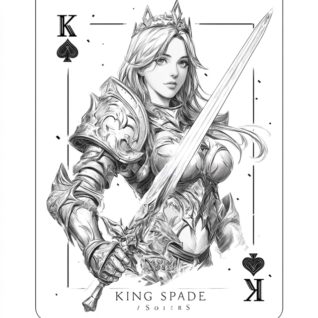 King of Spades WoW Character Illustration