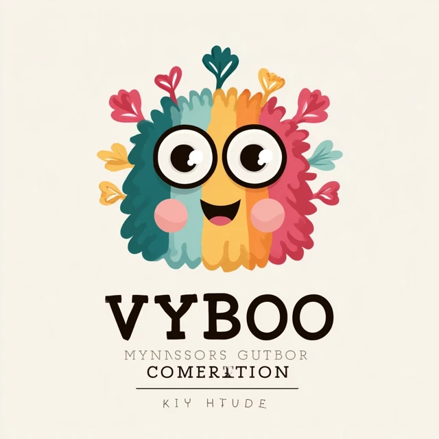 VyBoo Logo Design: Friendly Monster for Kids Clothing