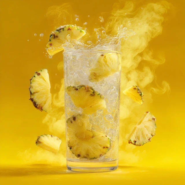 Pineapple Water Splash Refreshing Drink