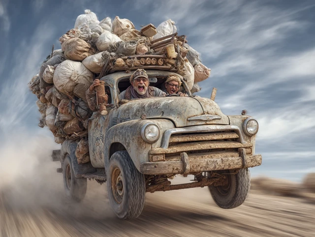 Redneck Truck Overload Rural Road Adventure