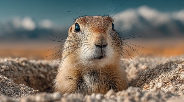 Prairie Dog in Idaho Desert Hyper Realistic 4K