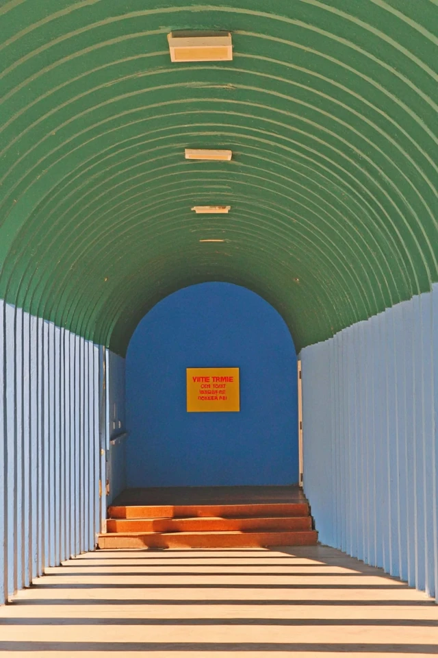 60s Tunnel Art Abstract Colorful Illustration