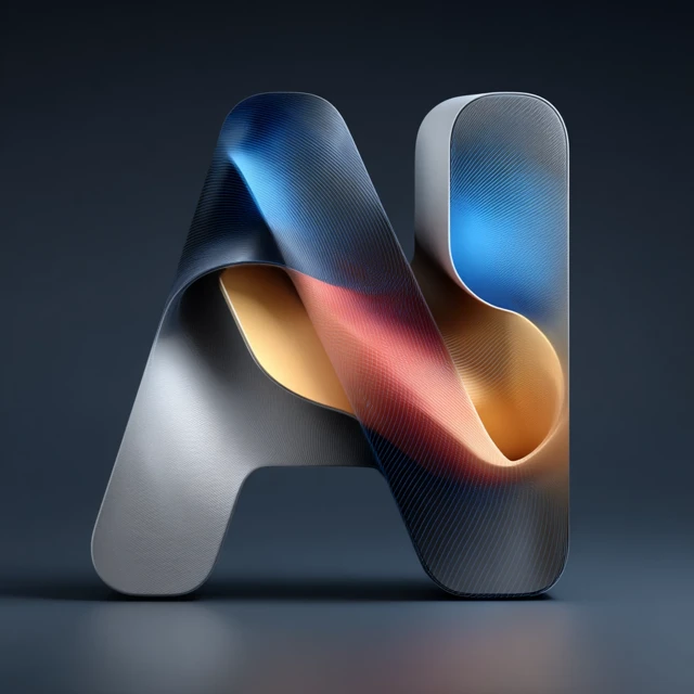 AI Logo Design Futuristic Minimalist 3D
