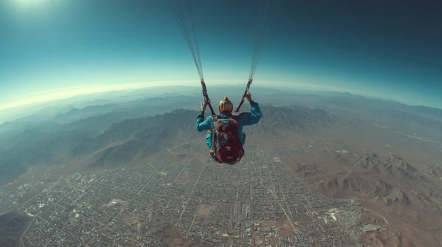 Parachute Jump Photography Wide Shot