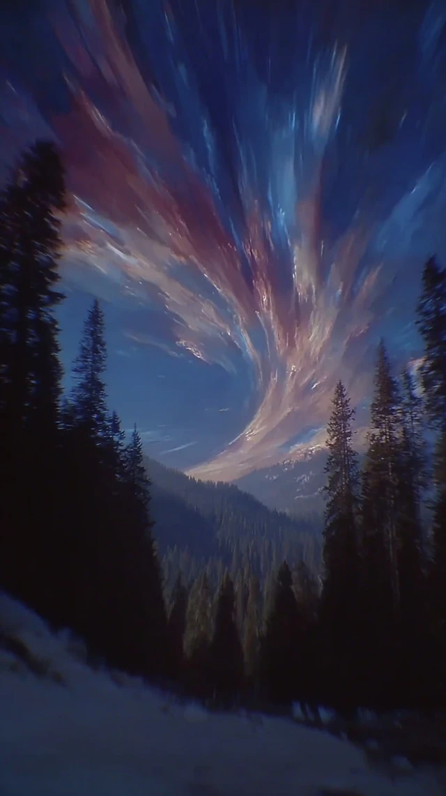 Epic Sunrise View Across Forest Canopy Cinematic Photography