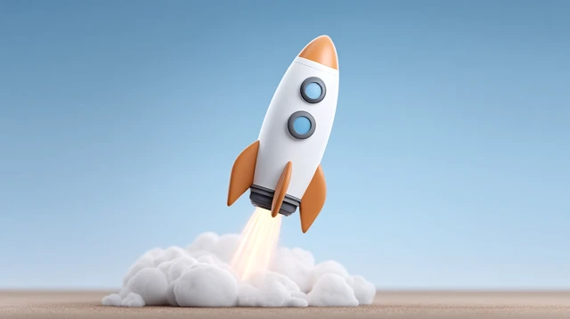 Tech Startup Innovation Mobile App Launch Concept