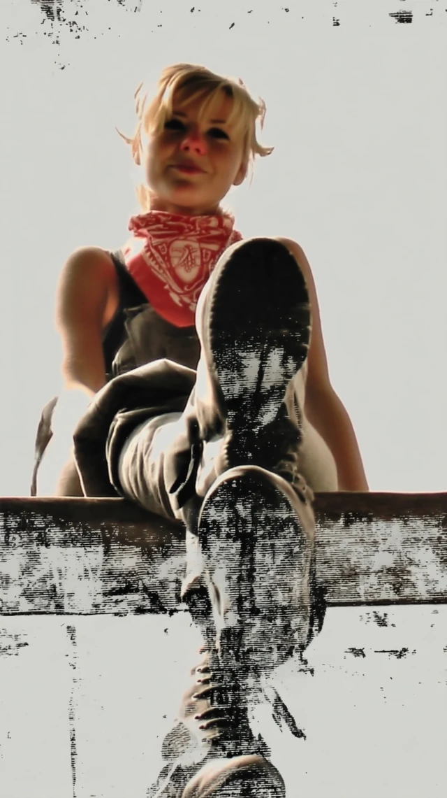 Young Peasant Girl Poses for Camera