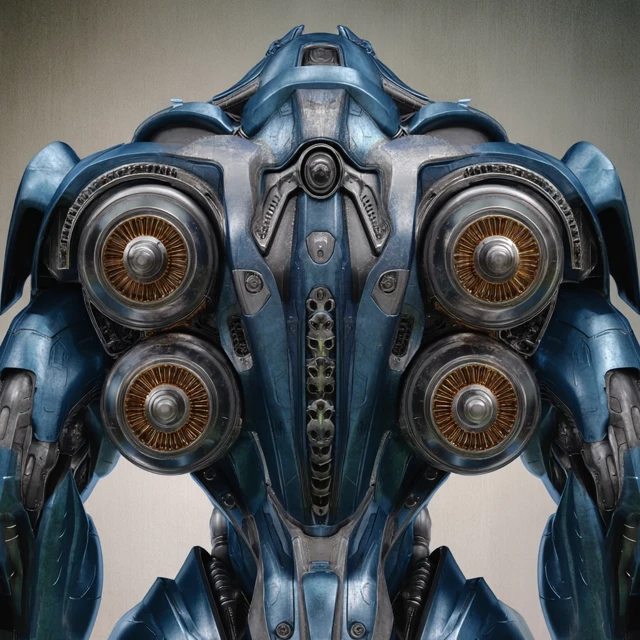 Female Mecha Back Design Photorealistic Thrusters