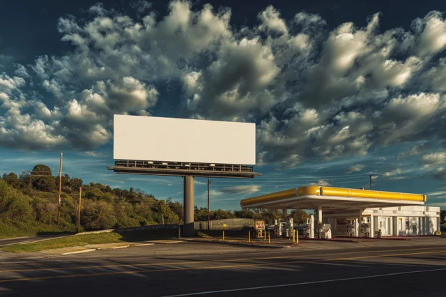 Empty Billboard Architect Photography