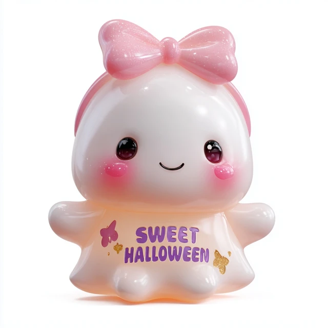 Cute Halloween Ghost Statue Sweet Resin Toy