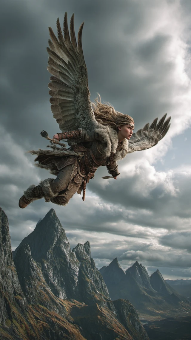 Freyja Soaring Goddess Norse Mythology