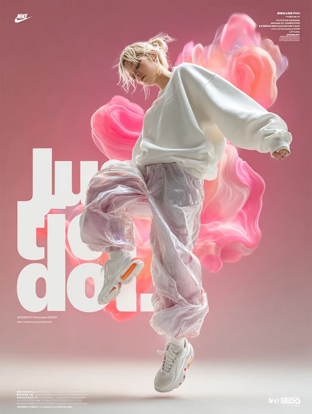 Nike Fashion Advertisement Just Do It Modern Sports Aesthetic