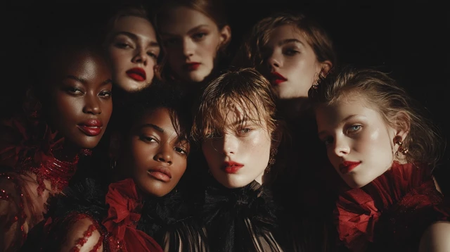 Vogue Photoshoot Beautiful Women Fashion Portrait
