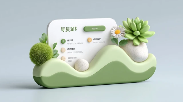 Profile Introduction Minimalist Design with Green Accents