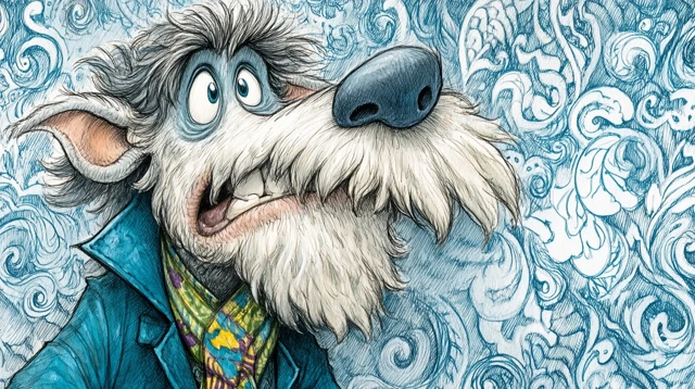 Playful Cartoon Creature Illustration