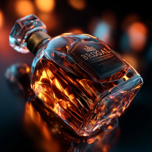 Brugal Rum Bottle Photography