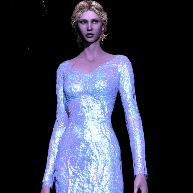 Alice in Wonderland Resident Evil Holographic 3D Render