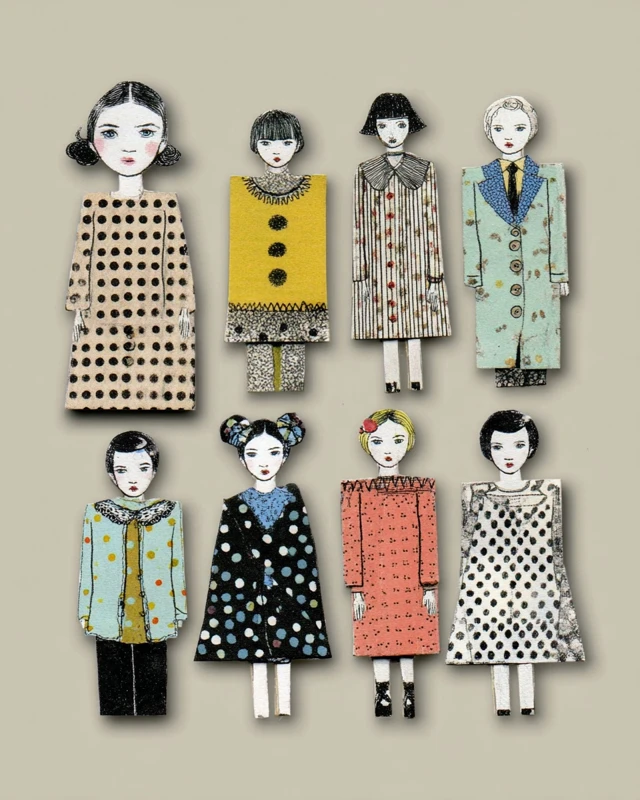 Paper Puppet Illustration Art Collection