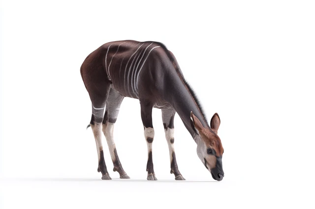 Okapi Grazing in Ultra Realistic Detail