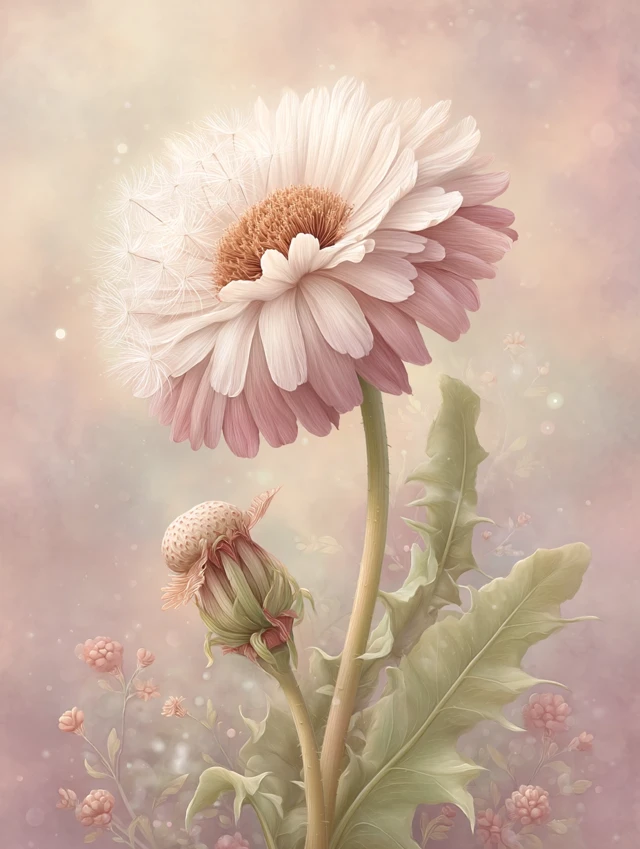 Dandelion Dreams Whimsical Birdhouse Art