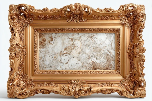 Gold Rococo Picture Frame - Decorative Artwork