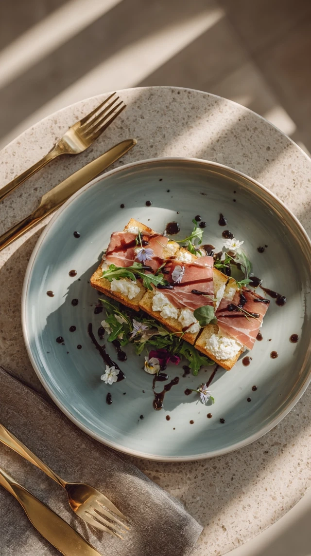 Elegant Italian Deli Sandwich Food Styling