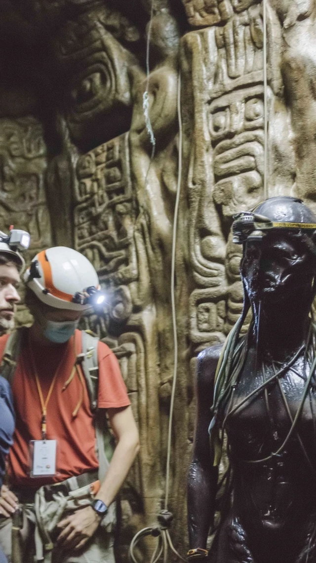 Mayan Temple Exploration Researchers and Alien