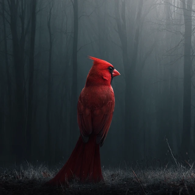 Cardinal Silence Nature Photography