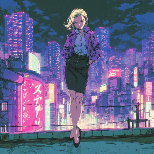 Nina Williams City Pop Anime Art