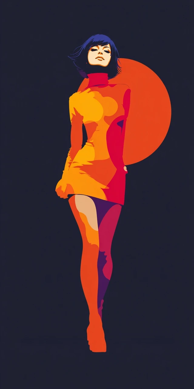 Retro Anime Fashion Illustration